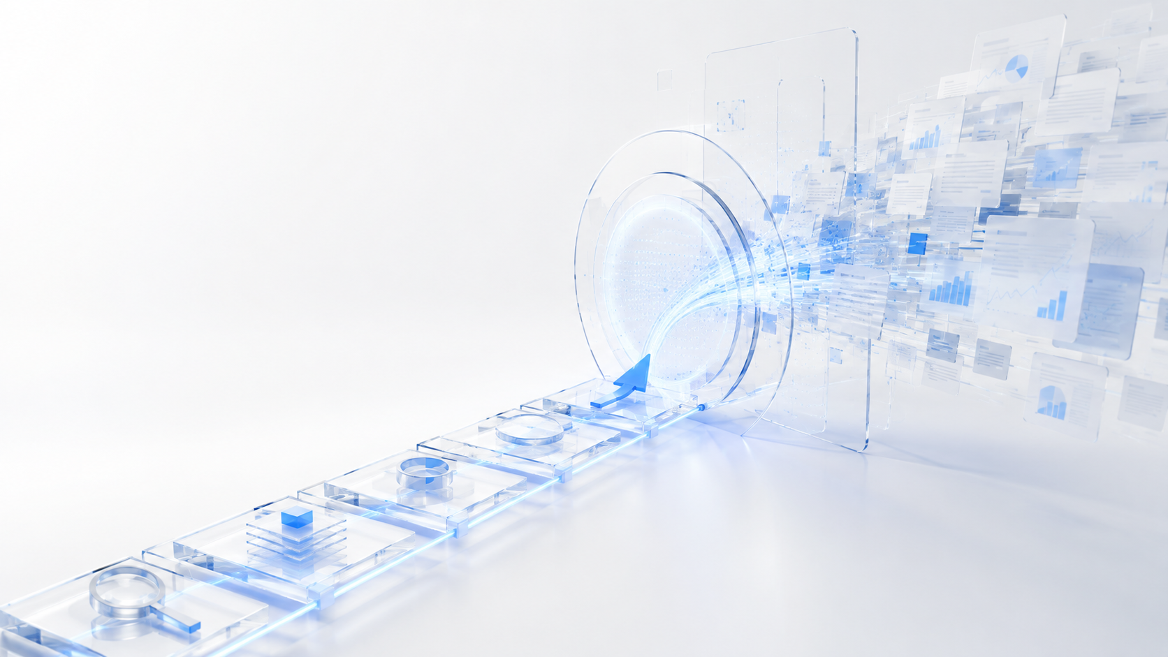 A translucent security envelope surrounding a moving digital workload
